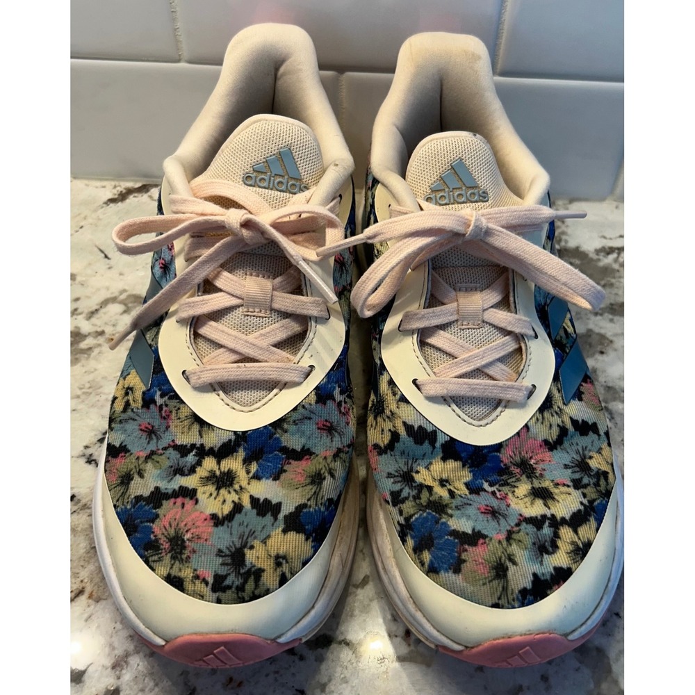 Adidas Floral Print‎ Running Shoes Athletic gorpcore Sneakers Lightweight Size 6